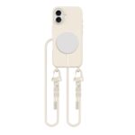 Latte deklas Apple Iphone 16 Tech-Protect Magnecklace Magsafe su elastingu kaklo dirzeliu ir magnetiniu krautuvu