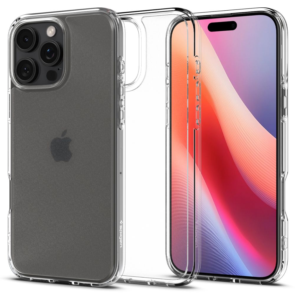 Skaidrus frost dėklas Apple Iphone 16 Pro Max Spigen Ultra Hybrid Skaidrus frost dėklas Apple Iphone 16 Pro Max Spigen Ultra Hybrid aplink telefoną