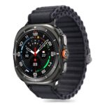 Juoda apyrankė Samsung Galaxy Watch Ultra 47mm laikrodžiui iš pynimo audinio
