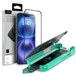 Juodas apsauginis ekrano stikliukas Apple Iphone 16 ESR Armorite su tvirtinimo sistema