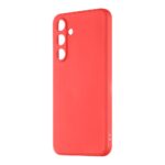 Raudonas dėklas Samsung Galaxy A55 5G OBALME Matte TPU, matinis paviršius ir išpjovos kamerai