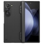 Juodas dėklas Samsung Galaxy Z Fold 6 Nillkin Super Frosted FOLD Magnetic su matinio paviršiaus tekstūra