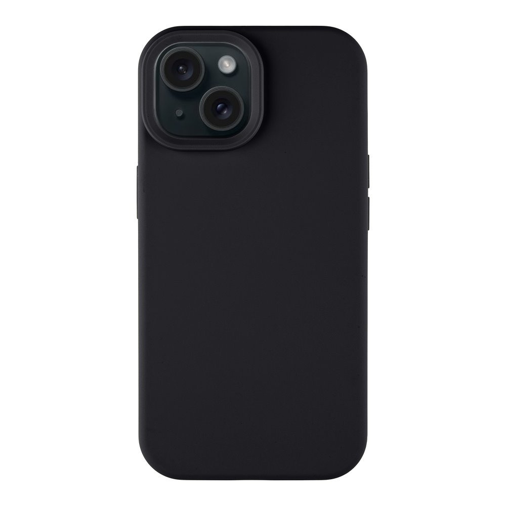 Asphalt dėklas Tactical MagForce Velvet Smoothie telefonui Apple iPhone 15 Juodas Asphalt dėklas Tactical MagForce Velvet Smoothie telefonui Apple iPhone 15 matomas iš nugarėlės pusės
