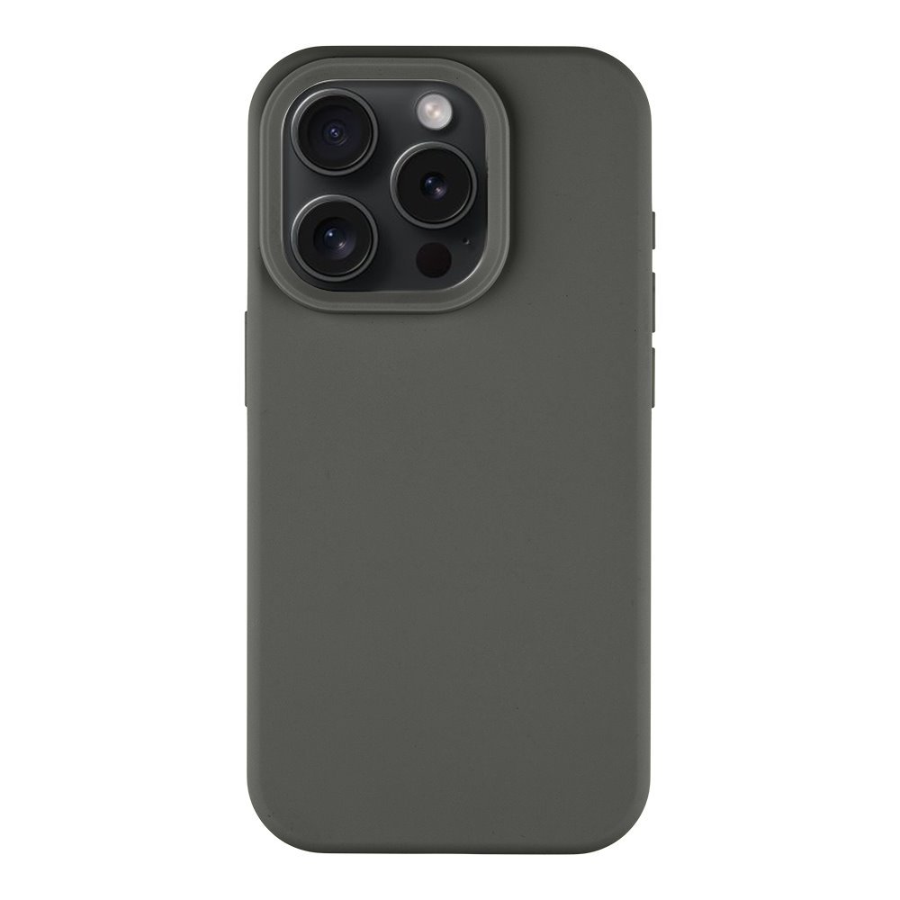 Bazooka dėklas Tactical MagForce Velvet Smoothie telefonui Apple iPhone 15 Pro Tamsiai pilkas Bazooka dėklas Tactical MagForce Velvet Smoothie telefonui Apple iPhone 15 Pro su trimis fotoaparato objektyvais