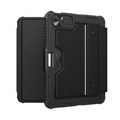 Juodas dėklas telefonui iPad Pro 11 2024 Nillkin Bumper Combo Keyboard tvirtas ir apsauginis