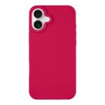 Sangria dėklas Tactical Velvet Smoothie telefonui Apple iPhone 16 Plus ryškiai raudonos spalvos su apvaliais kampais