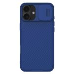 Mėlynas dėklas Nillkin CamShield PRO Magnetic telefonui Apple iPhone 16 su kameros apsauga