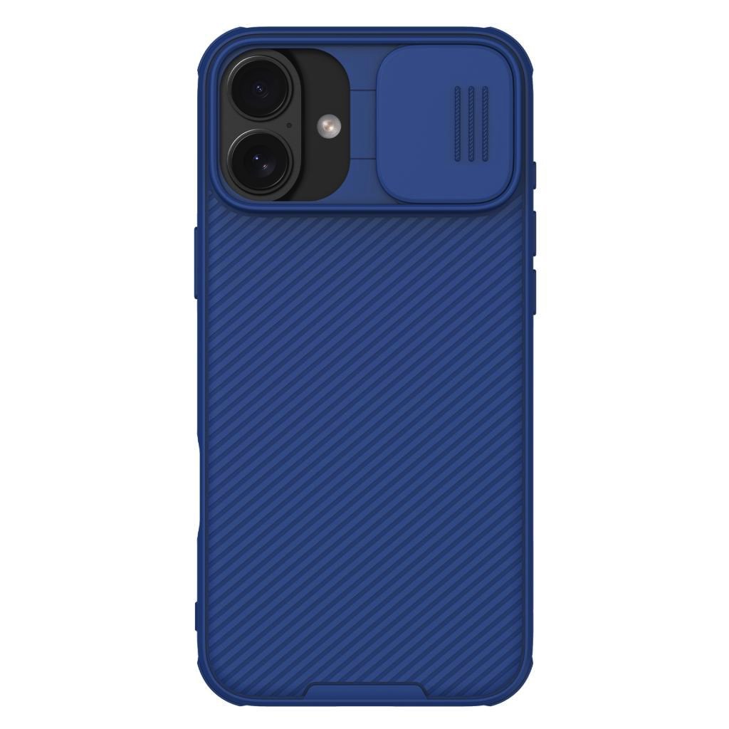 Mėlynas dėklas Nillkin CamShield PRO Magnetic Mėlynas dėklas Nillkin CamShield PRO Magnetic telefonui Apple iPhone 16 su kameros apsauga
