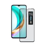 Juodas apsauginis ekrano stikliukas Honor X6b OBALME 5D Glass Screen Protector telefone