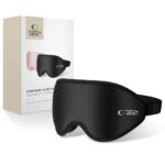 Juoda matinė miego kaukė TECH-PROTECT EYESHADE SLEEP MASK su elastinga juosta