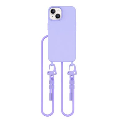 Levandu deklas Apple Iphone 14 Tech-Protect Magnecklace Magsafe su ilgu virveles laikikliu