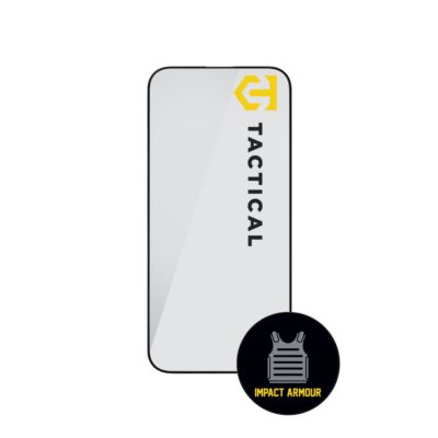 Apsauginis ekrano stikliukas Apple iPhone 16 Pro Max Tactical Glass Impact Armour pilkas logotipas