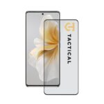 Juodas apsauginis ekrano stikliukas Vivo V40 Lite Tactical Glass Shield 5D ant telefono ekrano