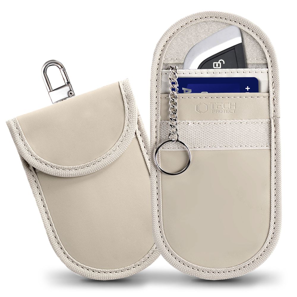 Caffe Latte dėklas TECH-PROTECT KLR100 RFID blokatorius Saugus Caffe Latte dėklas TECH-PROTECT KLR100 blokuojantis RFID signalą šviesios smėlio spalvos