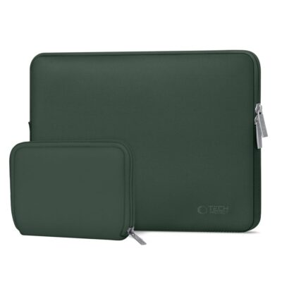 Tamsiai zalias deklas Laptop 15-16 TECH-PROTECT NEOSLIM stilingas tamsiai zalias deklas