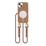 Rudas dėklas Apple Iphone 13 Tech-Protect Magnecklace Magsafe su pritvirtintu magnetiniu įkrovikliu ir kaklo dirželiu