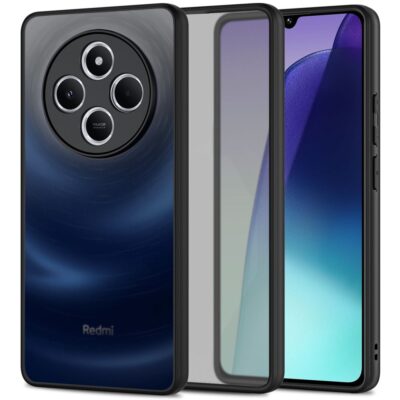 Juodas matinis dėklas Xiaomi Redmi 14C Tech-Protect Magmat su apsauga aplink telefono kameras