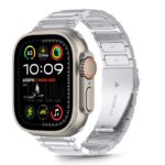Sidabrinė apyrankė Apple Watch 6 7 8 9 10 SE Ultra su metaliniu chromuota paviršiumi