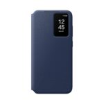 Mėlynas originalus dėklas ef-zs721cle smart view telefonui Samsung Galaxy S24 FE su ekrano lange