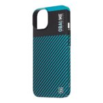 Juodas-žalsvas dėklas telefonui Apple iPhone 14 OBALME Flossy Stripes su dryžuotu raštu
