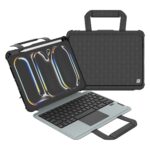 Juodas dėklas telefonui iPad Pro 11 2024 Nillkin Bumper GO Keyboard su rankena ir klaviatūra