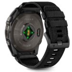 Juoda apyrankė Garmin Fenix 5X 5X PLUS 6X 6X PRO 7X 8 51 MM Tech-Protect Nylon Classic su nailonine audinio tekstūra