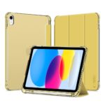 Geltonas dėklas Apple Ipad 10.9 10 2022 Tech Protect SC Pen Hybrid su permatomu nugarėle ir sulankstomu priekiu