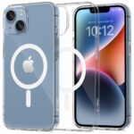 Skaidrus deklas Apple Iphone 13 14 Tech-Protect FlexAir Magsafe su matomu magnetiniu zymekliu ir apsauga kamerai