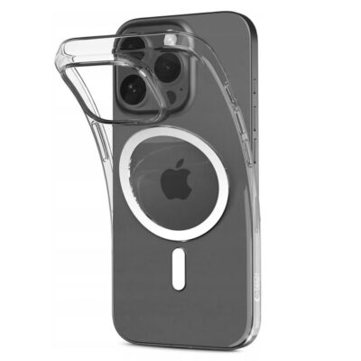 Skaidrus deklas Apple Iphone 12 12 Pro Tech-Protect FlexAir Magsafe su apsauga kamerai ir magnetu