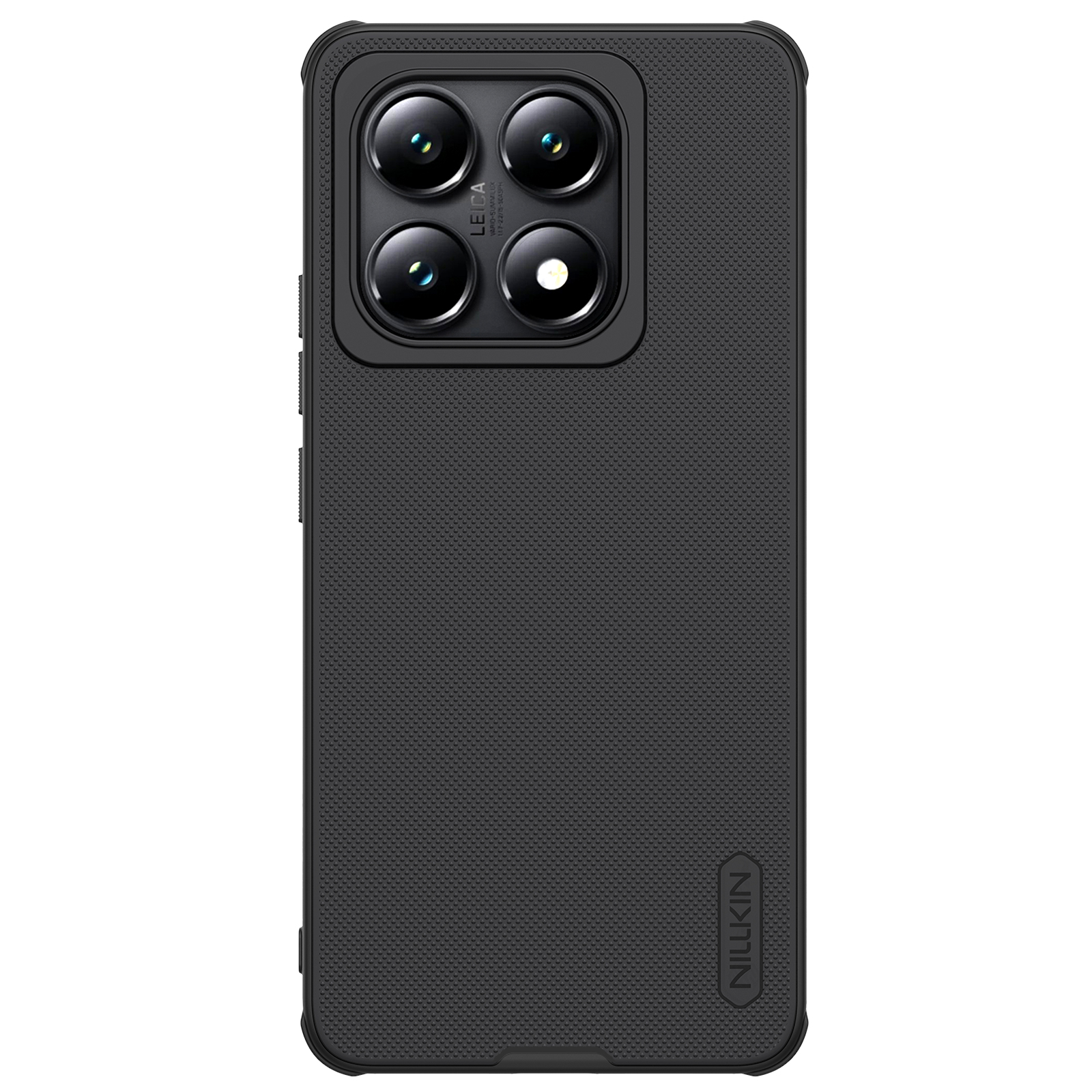 Juodas plastikinis dėklas Xiaomi 14T Pro Nillkin Frosted Shield Juodas plastikinis dėklas Xiaomi 14T Pro Nillkin Frosted Shield su tekstūruota danga ir keturių kamerų išpjova