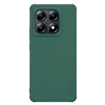 Tamsiai žalias plastikinis dėklas Xiaomi 14T Pro Nillkin Frosted Shield su tekstūruota paviršiaus danga