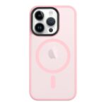 Rožinis dėklas Apple Iphone 14 Pro Tactical MagForce Hyperstealth su matiniu paviršiumi ir aiškiu dizainu