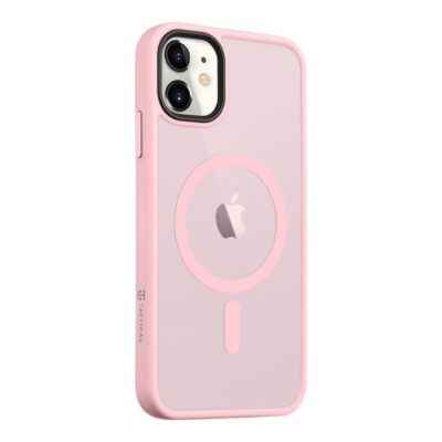 Rožinis dėklas Apple Iphone 11 Tactical MagForce Hyperstealth švelnios spalvos ir kieto korpuso