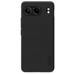Juodas plastikinis dėklas OnePlus Nord 4 Nillkin Frosted Shield su tekstūruota paviršiaus danga