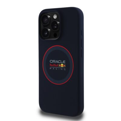 tamsiai melynas deklas apple iphone 15 pro max red bull silicone red ring magsafe su oracle red bull racing logotipu