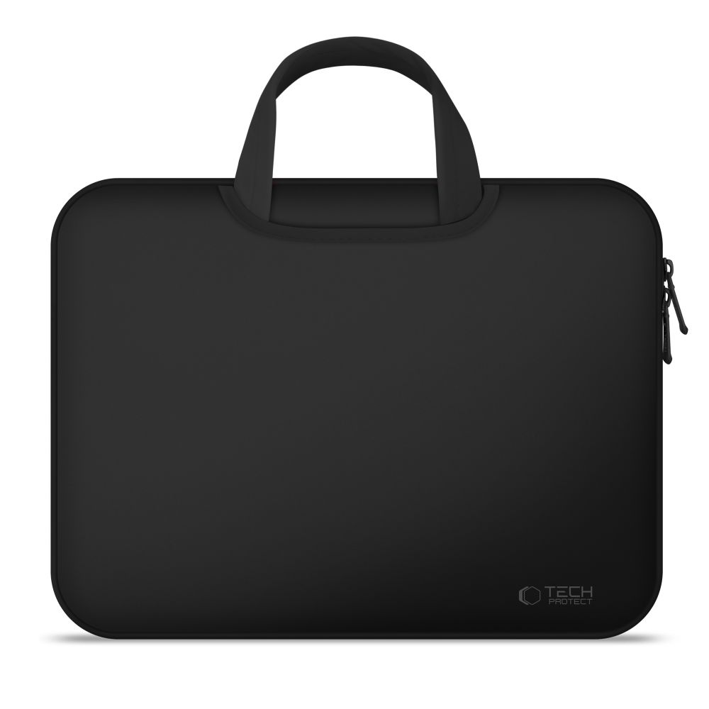 Juodas nešiojimo kompiuterio 15-16 dėklas Tech-Protect Neopren Bag Juodas nešiojimo kompiuterio 15-16 dėklas Tech-Protect Neopren Bag su rankena ir užtrauktuku