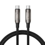 Juodas kabelis TECH-PROTECT UB10T ULTRABOOST TYPE-C CABLE PD240W Qc4.0 su metaliniais USB-C jungtimis