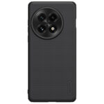 Juodas plastikinis dėklas OnePlus 13 Nillkin Frosted Shield su tekstūruota paviršiaus danga ir iškilimais kameros srityje