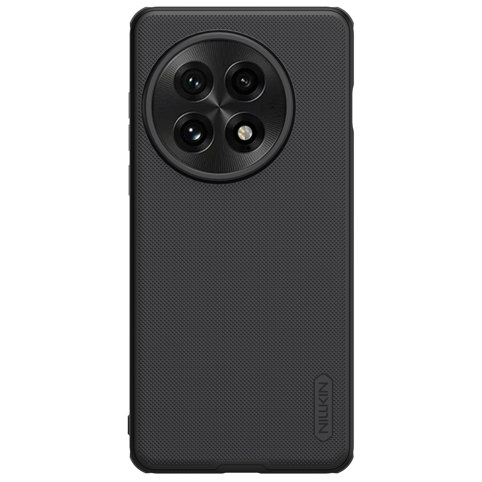 Juodas plastikinis dėklas OnePlus 13 Nillkin Frosted Shield Juodas plastikinis dėklas OnePlus 13 Nillkin Frosted Shield su tekstūruota paviršiaus danga ir iškilimais kameros srityje
