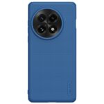 Mėlynas plastikinis dėklas OnePlus 13 Nillkin Frosted Shield su tekstūruota paviršiaus struktūra ir dideliu apvaliu kamerų anga
