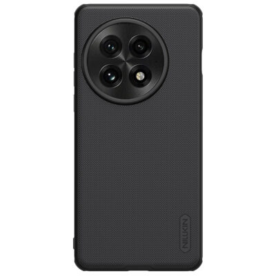 Juodas dėklas Nillkin Super Frosted PRO Magnetic telefonui OnePlus 13 su tekstūruota paviršiaus danga ir didelės kameros anga