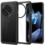 Juodas matinis dėklas OnePlus 13 Spigen Ultra Hybrid su matine tekstūra ir tamsiu rėmeliu