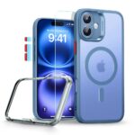 Mėlynas dėklas su apsauginiu stiklu Apple Iphone 16 Esr Classic Set Halolock Magsafe