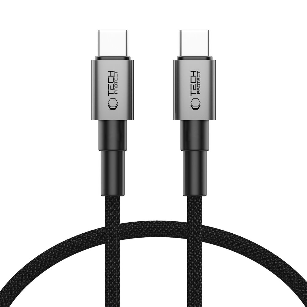 Pilkas kabelis TECH-PROTECT ULTRABOOST DNA TYPE-C CABLE PD60W/3A 50CM Pilkas kabelis TECH-PROTECT ULTRABOOST DNA TYPE-C CABLE PD60W3A 50CM su metaliniu užpildymu ir pynimu