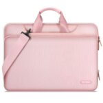 Rožinis nešiojimo kompiuterio 13-14 dėklas Tech-Protect Pocket Bag su rankenomis ir petneša
