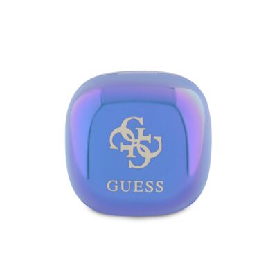 Mėlynos Guess 4G Logo Mini TWS belaidės ausinės su metaliniu logotipu
