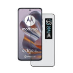 Juodas apsauginis ekrano stikliukas Motorola Edge 50 Neo telefono ekranui