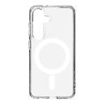 Skaidrus dėklas Samsung Galaxy S25 Tactical MagForce Cover su skyriumi kamerai ir apvaliu magnetiniu žiedu