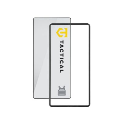 Apsauginis ekrano stikliukas Samsung Galaxy S25 Ultra Tactical Glass Impact Armour su juodu rėmeliu