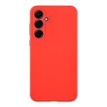 Chilli dėklas Tactical Velvet Smoothie telefonui Samsung Galaxy A55 5G raudonos spalvos su trimis juodais kameros objektyvais
